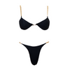 Custom Metallic Triangle Sexy Black Bikinis 2020 