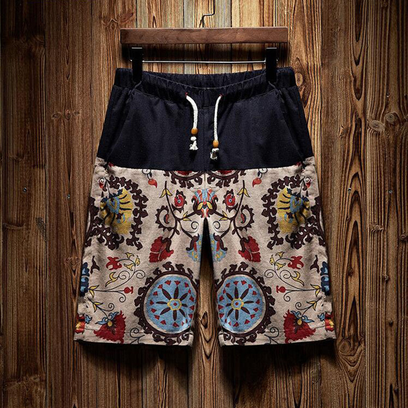 Wholesale Black Floral Printed Men's Trunk 2021 Trend Swimming Shorts