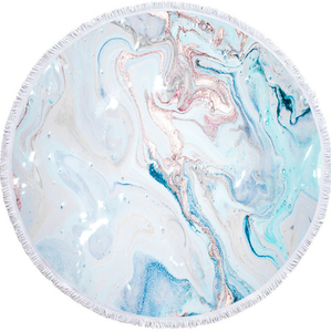 New Marble Designs Quickly Dry Round Printed Microfiber Beach Towel 2020