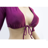  Costom Purple Sexy Long Sleeve Two Piece Swimsuit V-neck Bikini 2020