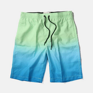 Wholesale Fading Blue Men's Trunk 2021 Trend Swimming Shorts