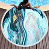 Factory Hot Seller Marble Quick Dry Round Microfiber Beach Towel for Summer 2020