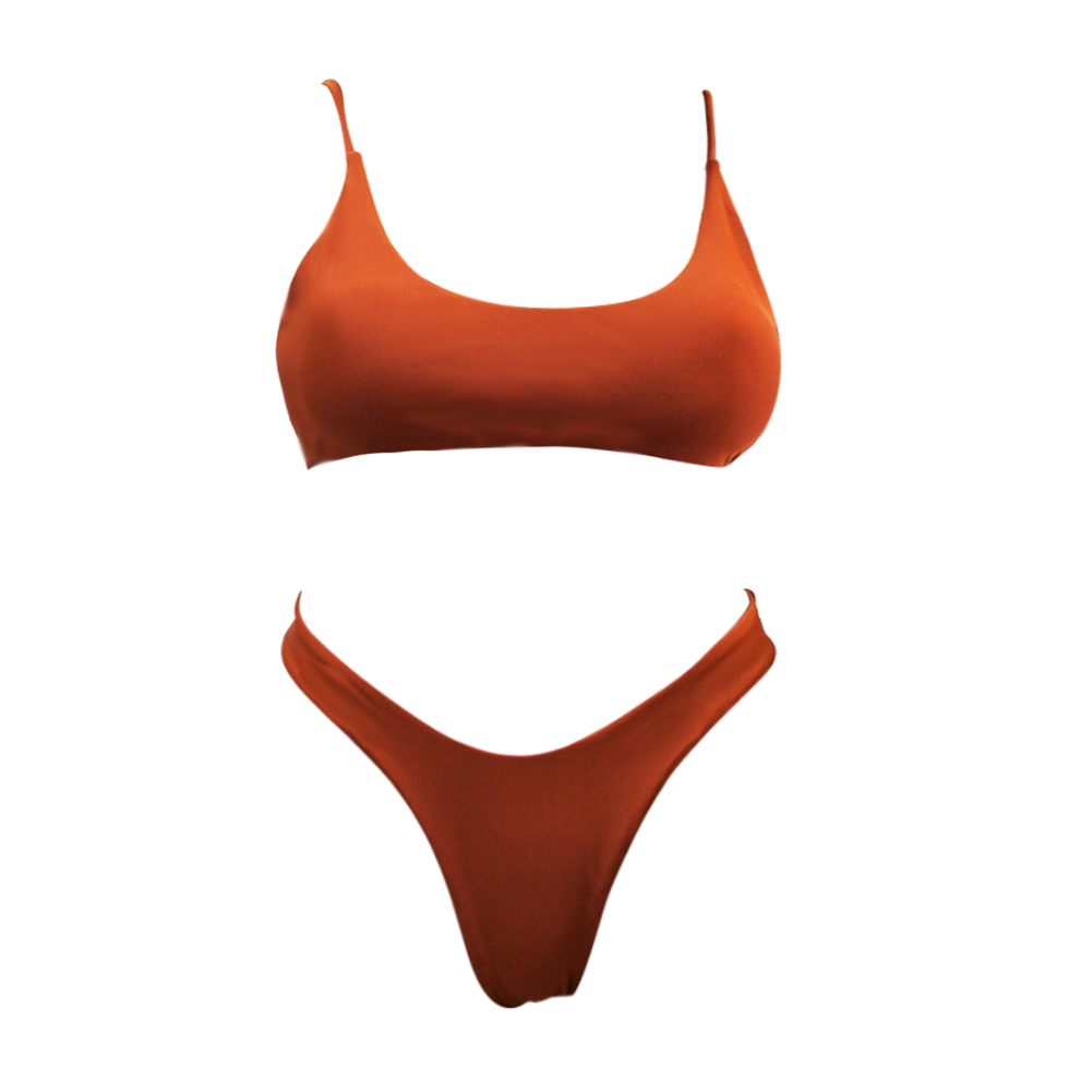 Low Rise Skirted Two Piece Swimsuits Brazilian Bikini Set for Woman 2021