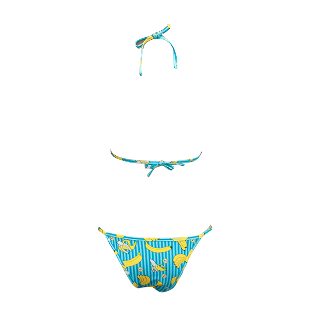 Banana Triangle Two Piece Tie Bikini Ladies Tropical Swimsuit 2020